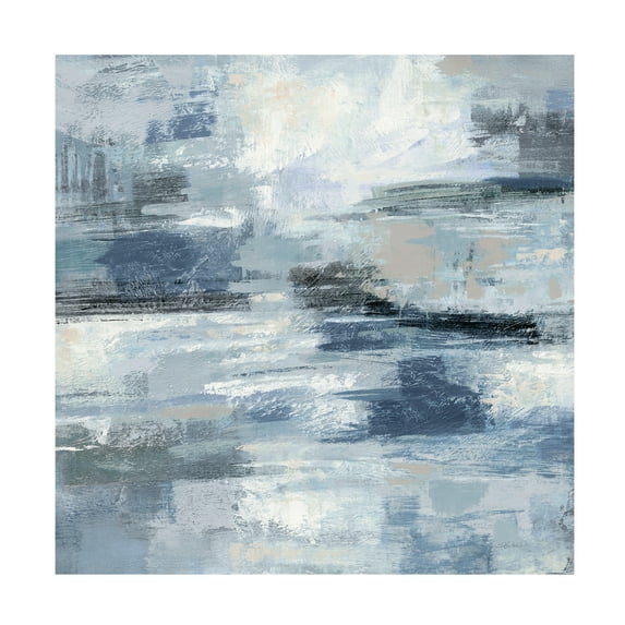 Trademark Fine Art 'Clear Water Indigo and Gray' Canvas Art by Silvia Vassileva