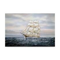 Trademark Fine Art 'Clipper Ship' Canvas Art by Jack Wemp