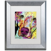 Trademark Fine Art 'Close Up Lab' Canvas Art by Dean Russo, White Matte, Silver Frame