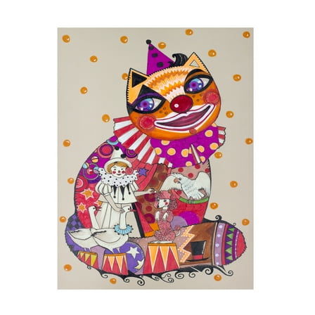 Trademark Fine Art 'Clown 3' Canvas Art by Oxana Ziaka