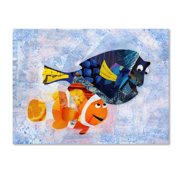 Trademark Fine Art 'Clownfish' Canvas Art by Artpoptart