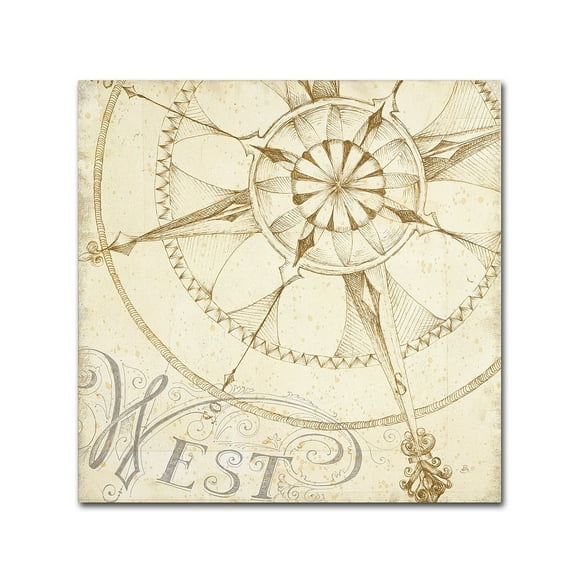 Trademark Fine Art "Coast to Coast Sepia IV" Canvas Art by Daphne Brissonnet