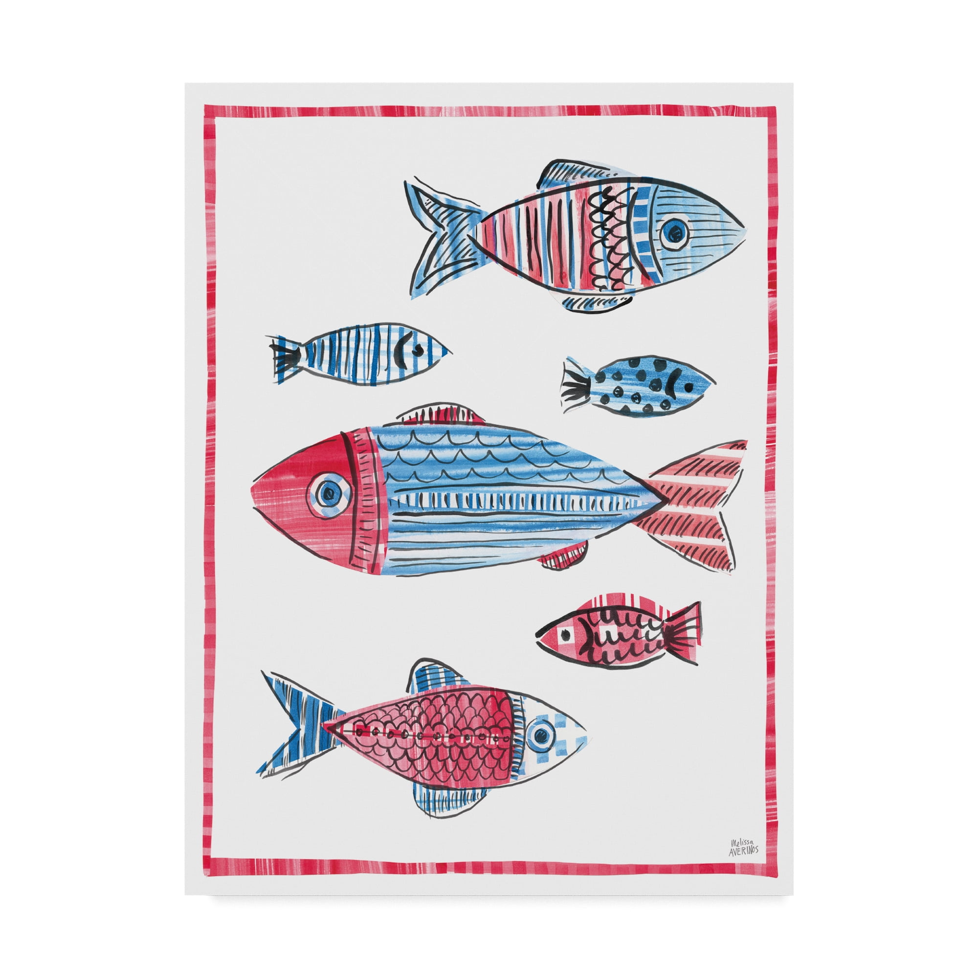 Trademark Fine Art 'Coastal Americana I' Canvas Art by Melissa Averinos