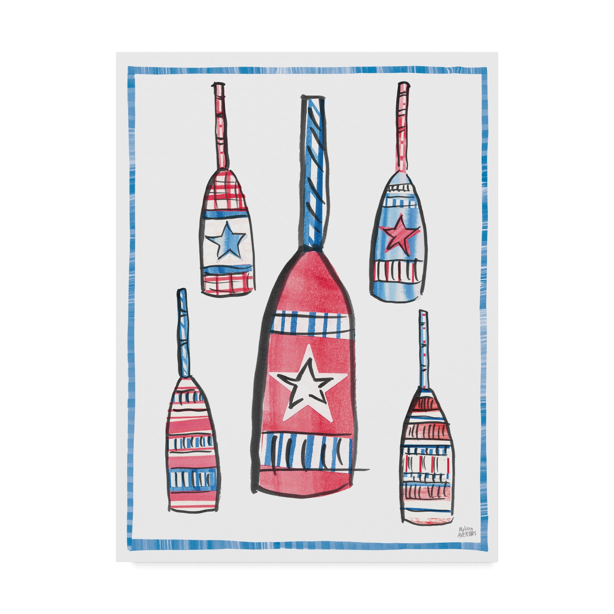 Trademark Fine Art 'Coastal Americana III' Canvas Art by Melissa Averinos