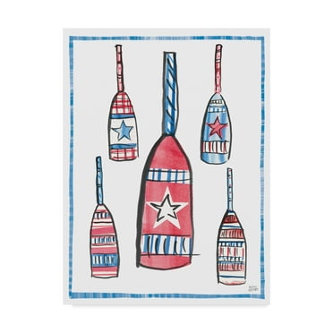 Trademark Fine Art 'Coastal Americana III' Canvas Art by Melissa Averinos