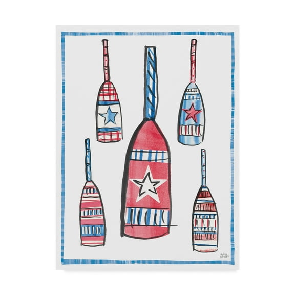 Trademark Fine Art 'Coastal Americana III' Canvas Art by Melissa Averinos