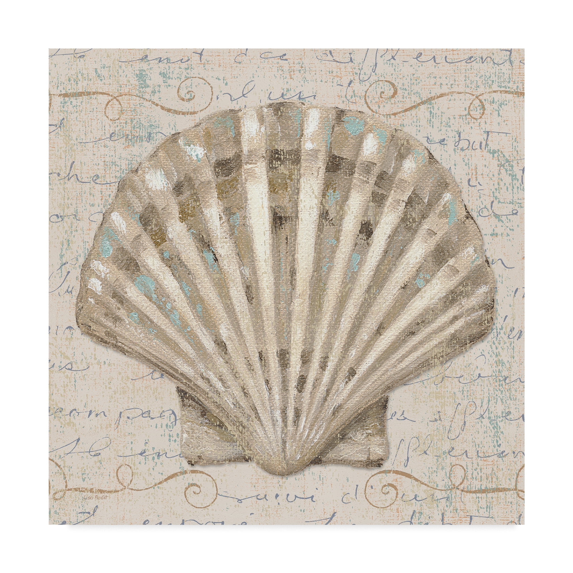Trademark Fine Art 'Coastal Beauty I' Canvas Art by Lisa Audit