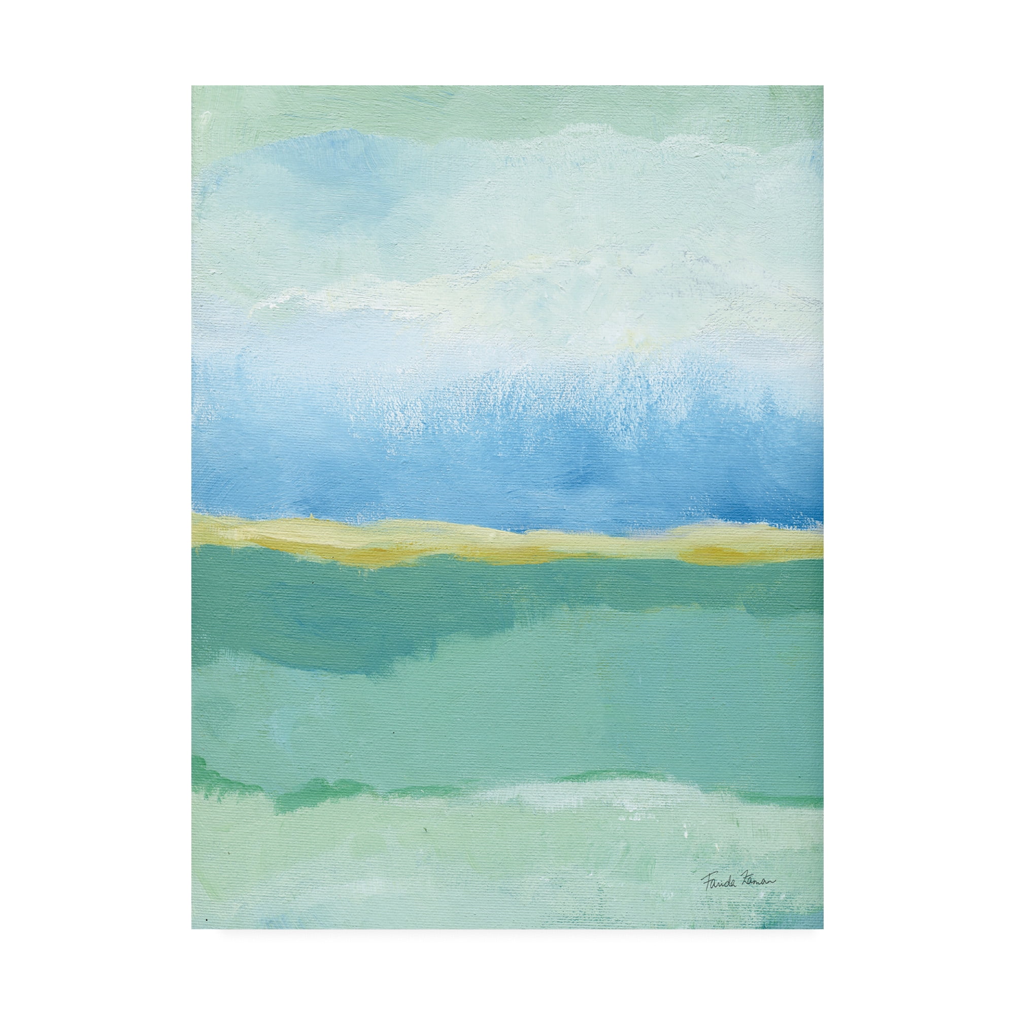 Trademark Fine Art 'Coastal Bliss I' Canvas Art by Farida Zaman