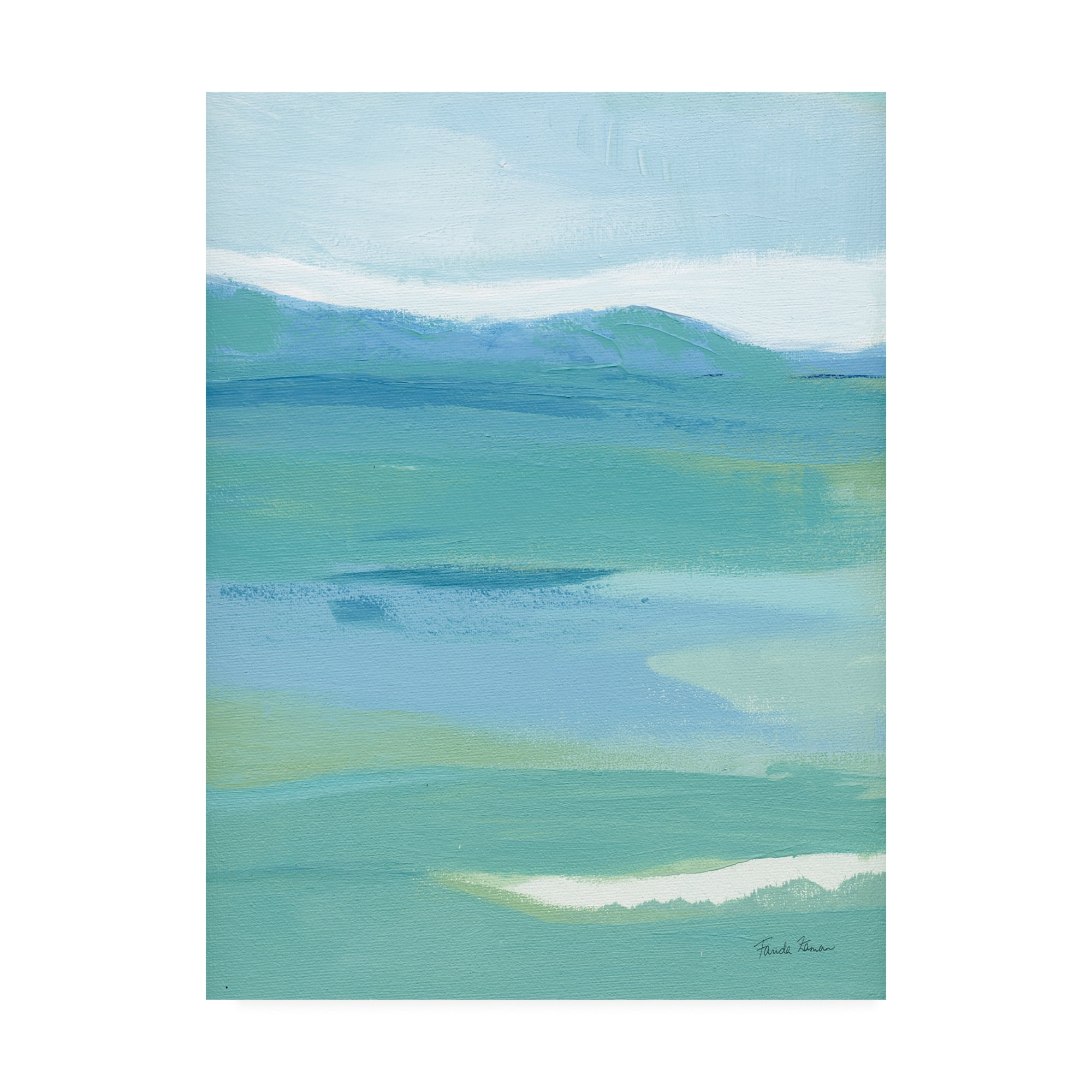 Trademark Fine Art 'Coastal Bliss II' Canvas Art by Farida Zaman