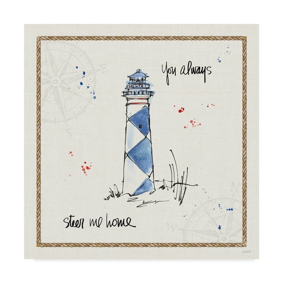 Trademark Fine Art 'Coastal Buoys IV' Canvas Art by Anne Tavoletti