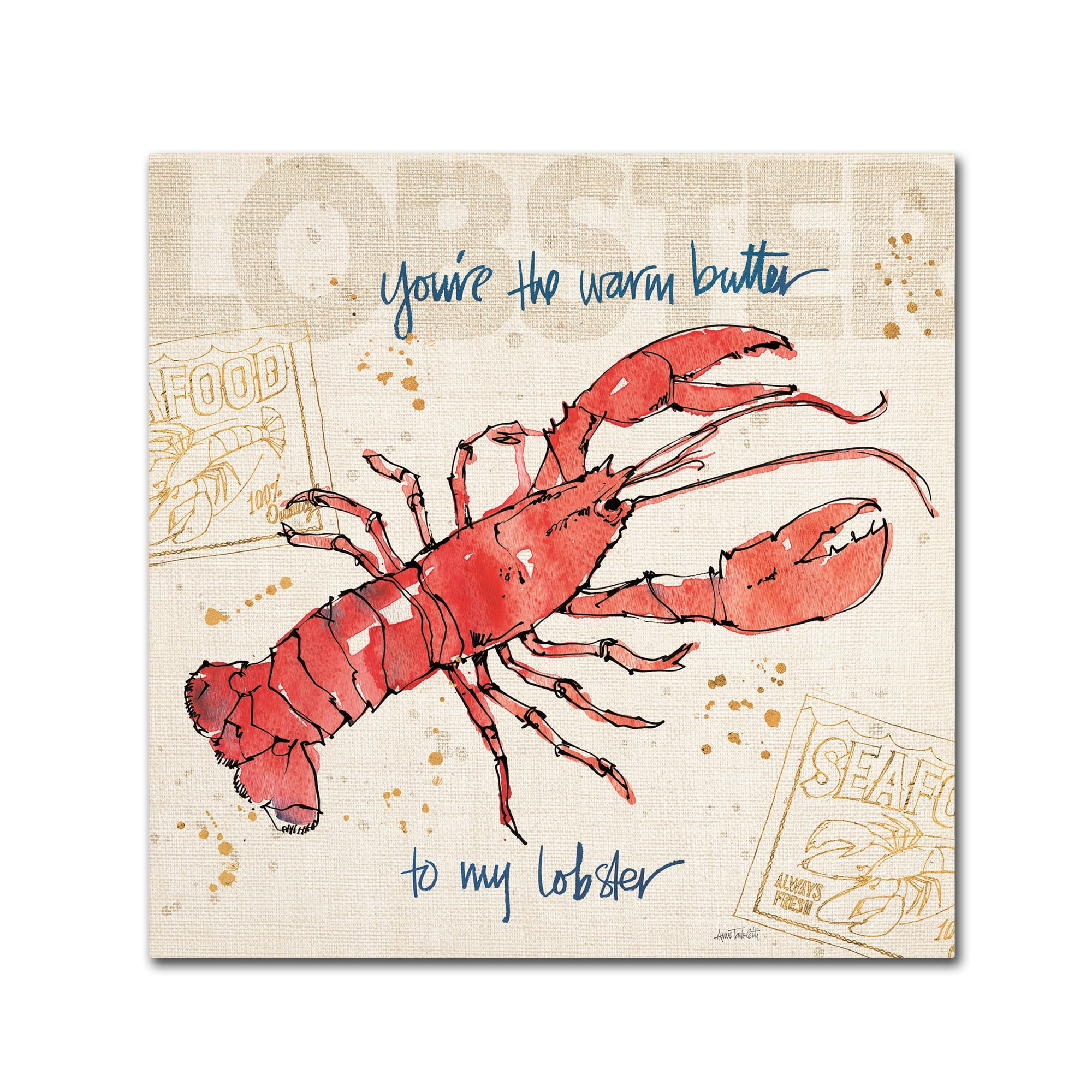 Trademark Fine Art 'Coastal Catch I' Canvas Art by Anne Tavoletti