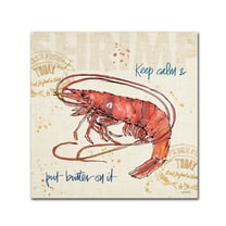 Trademark Fine Art 'Coastal Catch IV' Canvas Art by Anne Tavoletti