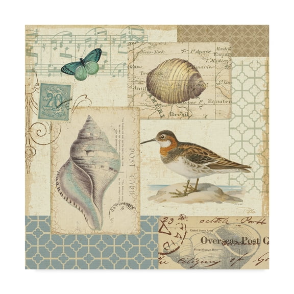 Trademark Fine Art 'Coastal Collage II' Canvas Art by Pela