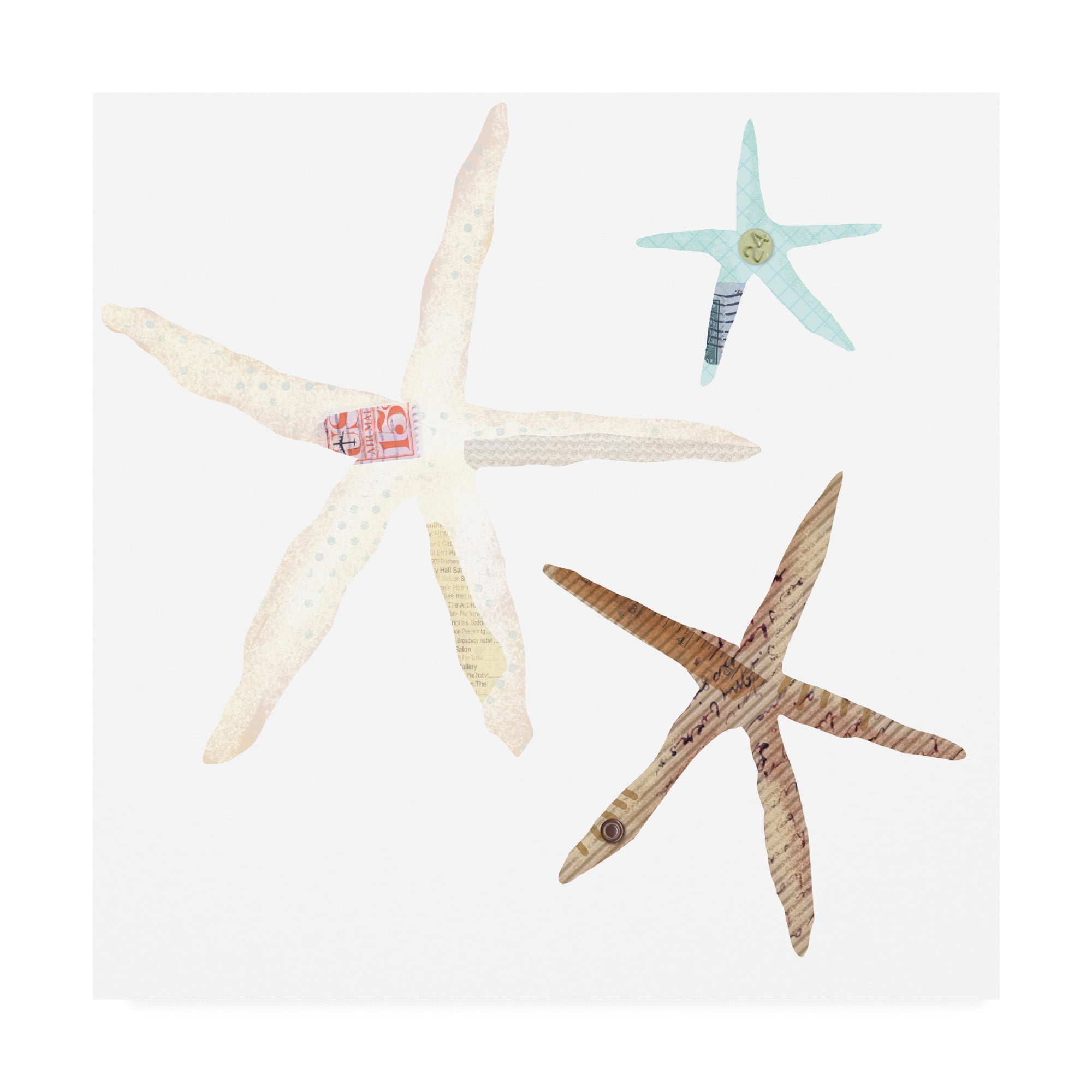 Trademark Fine Art 'Coastal Collage icons 3' Canvas Art by Holli Conger