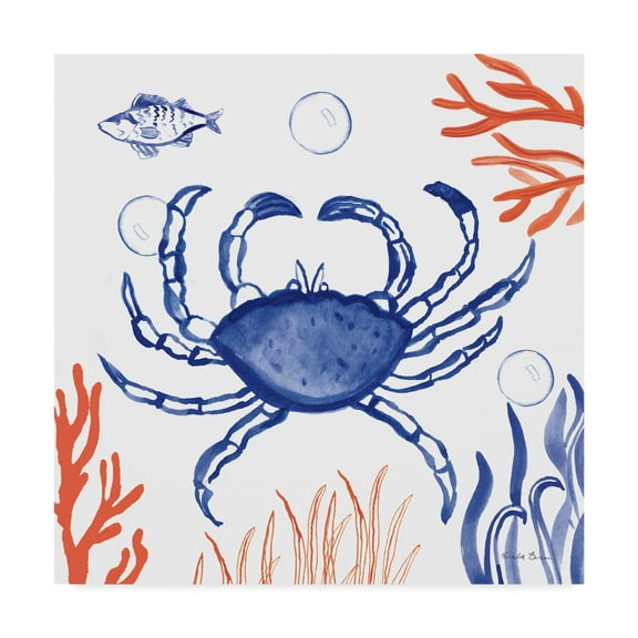 Trademark Fine Art 'Coastal Jewels V' Canvas Art by Farida Zaman