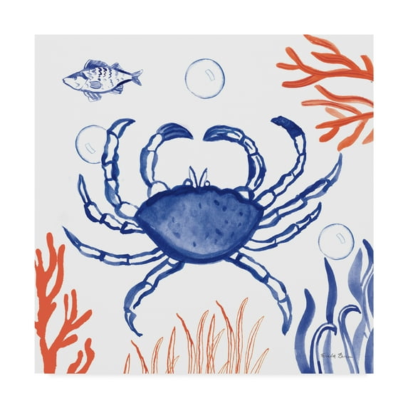 Trademark Fine Art 'Coastal Jewels V' Canvas Art by Farida Zaman