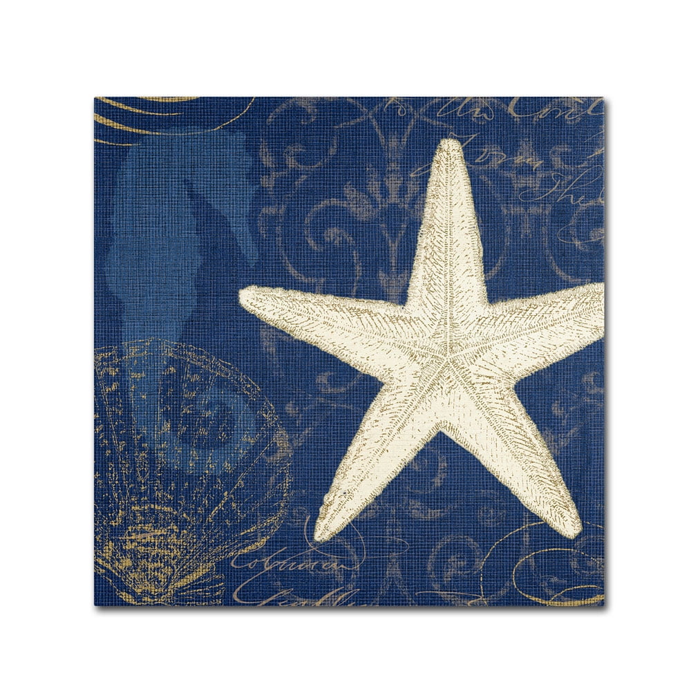 Trademark Fine Art "Coastal Moonlight I Teal" Canvas Art by Pela Studio