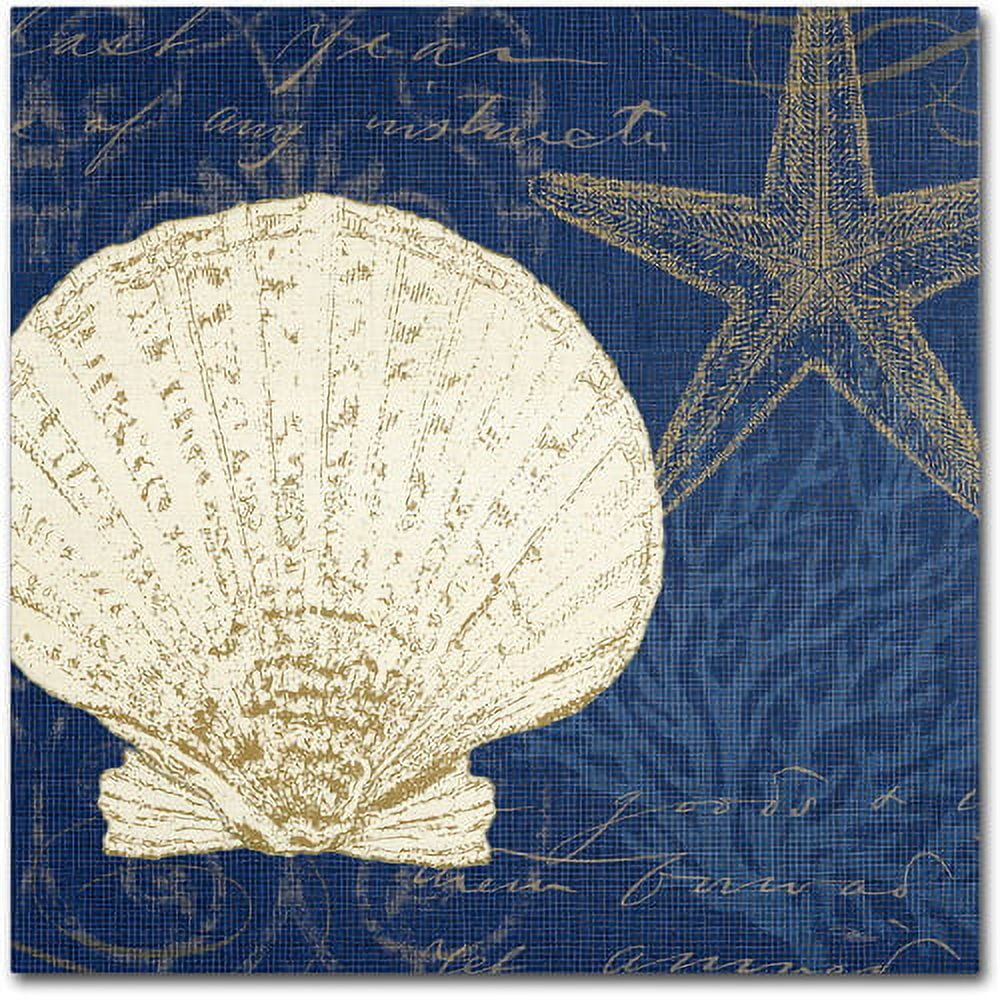 Trademark Fine Art "Coastal Moonlight II Teal" Canvas Art by Pela Studio