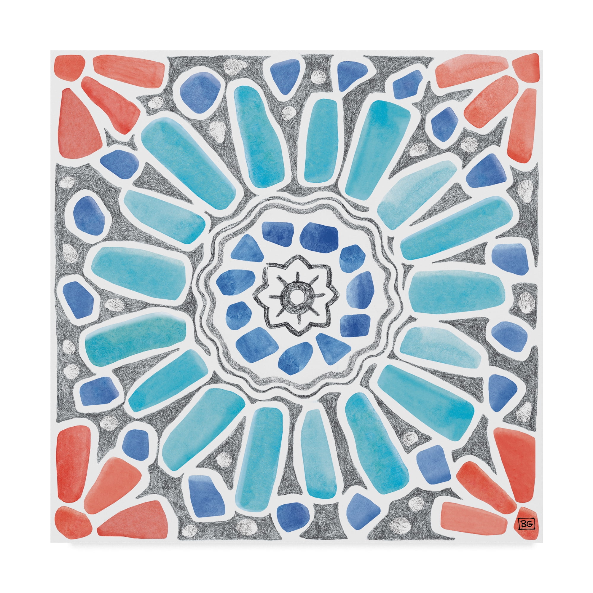 Trademark Fine Art 'Coastal Sea Life VII' Canvas Art by Beth Grove