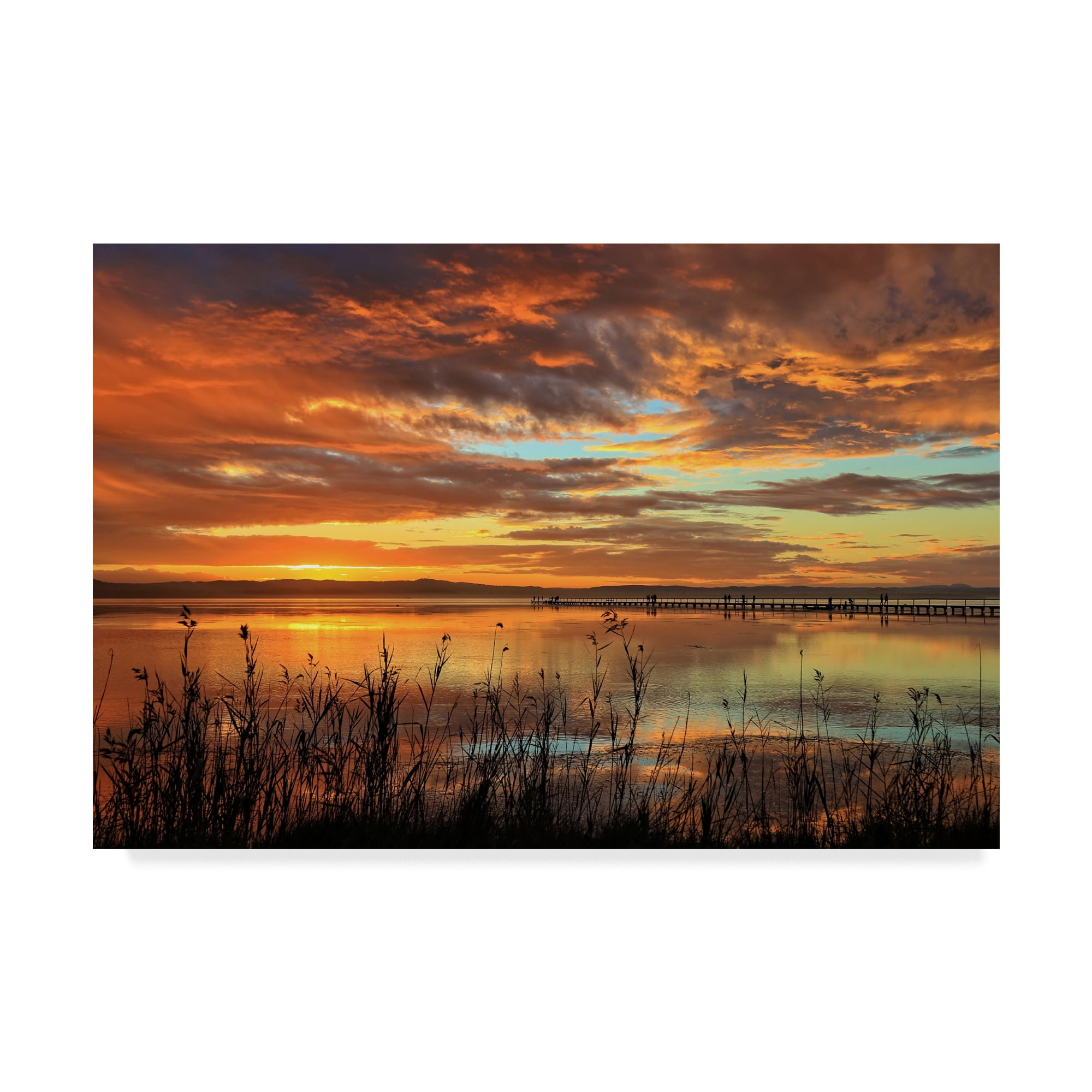 Trademark Fine Art 'Coastal Sunset' Canvas Art by Incredi