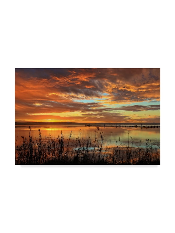 'Coastal Sunset' Canvas Art by Incredi
