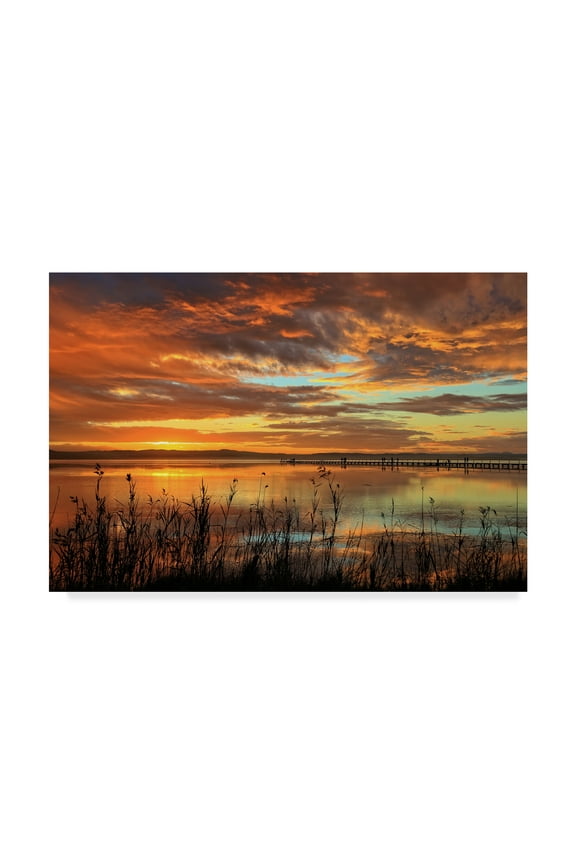 'Coastal Sunset' Canvas Art by Incredi
