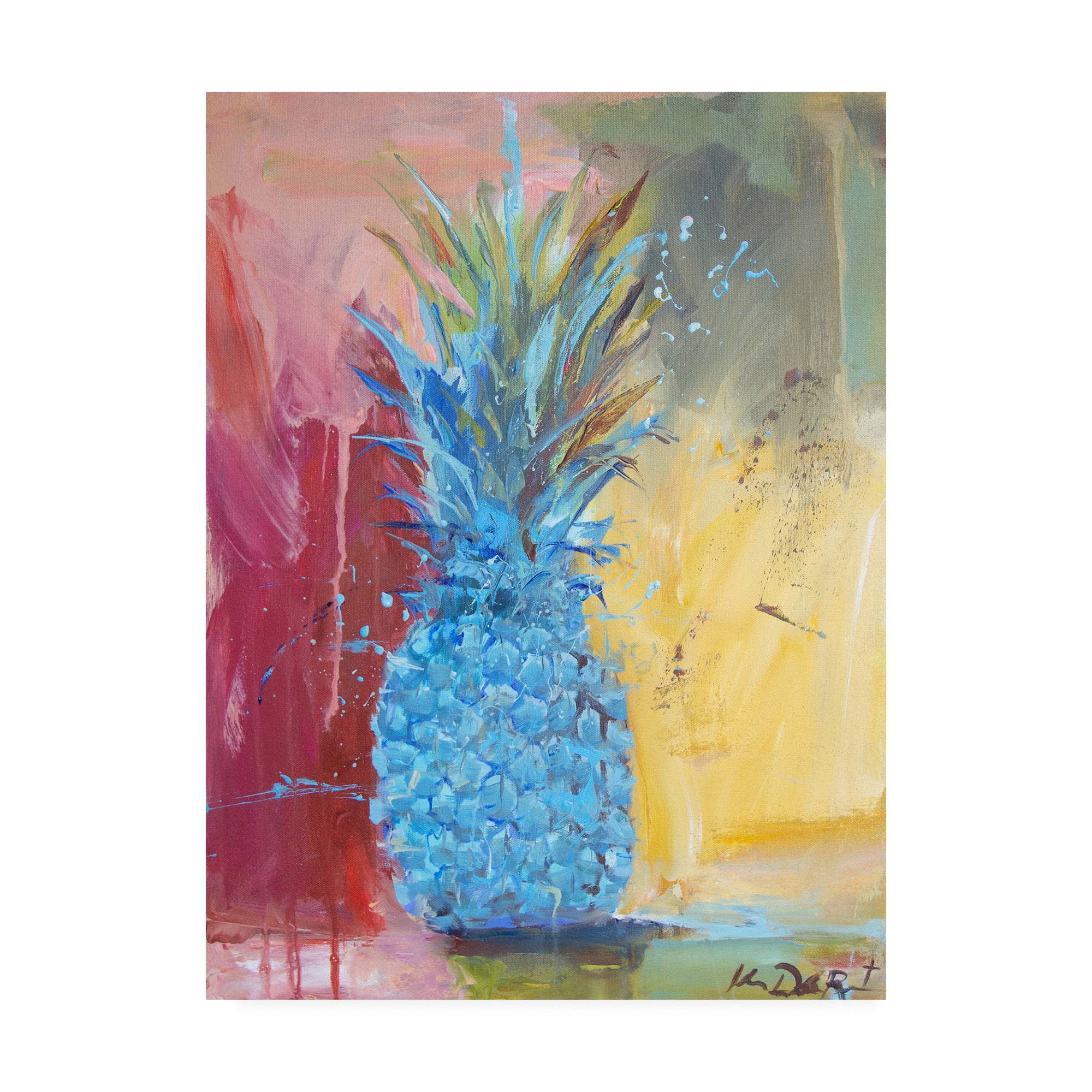 Trademark Fine Art 'Cobalt Pineapple' Canvas Art by Kym De Los Reyes