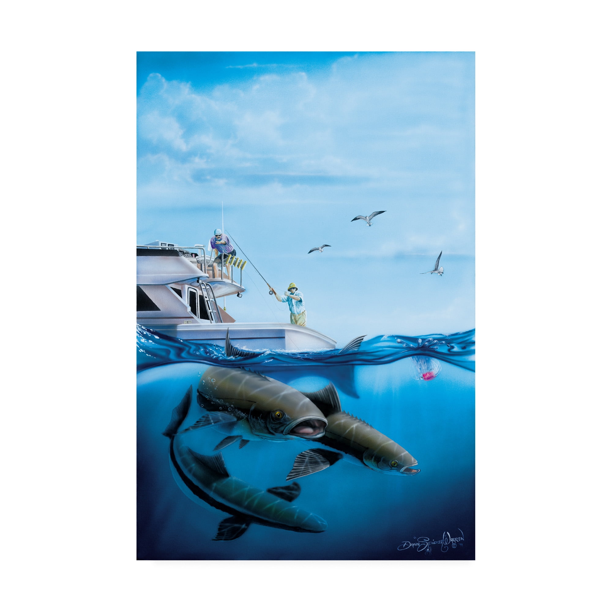 Trademark Fine Art 'Cobia Quest' Canvas Art by Dann Spider Warren