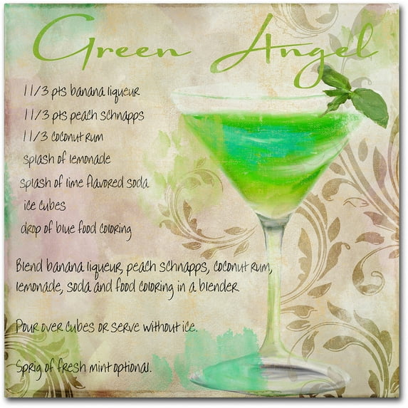 Trademark Fine Art "Cocktail Quartet II" Canvas Art by Color Bakery