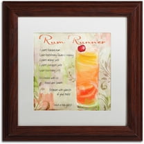 Trademark Fine Art "Cocktail Quartet III" Canvas Art by Color Bakery White Matte, Wood Frame