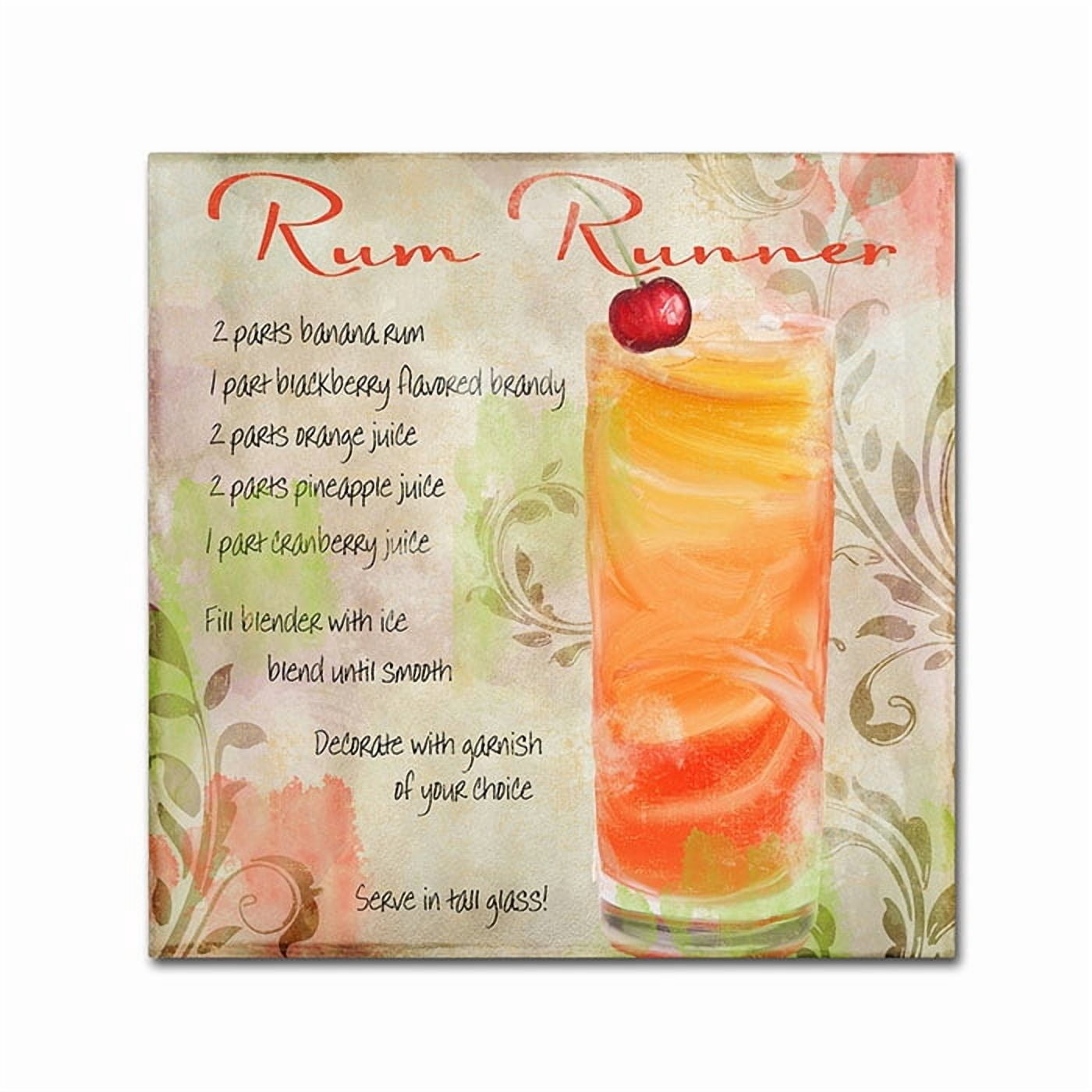Trademark Fine Art "Cocktail Quartet III" Canvas Art by Color Bakery