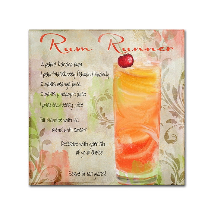 Trademark Fine Art "Cocktail Quartet III" Canvas Art by Color Bakery