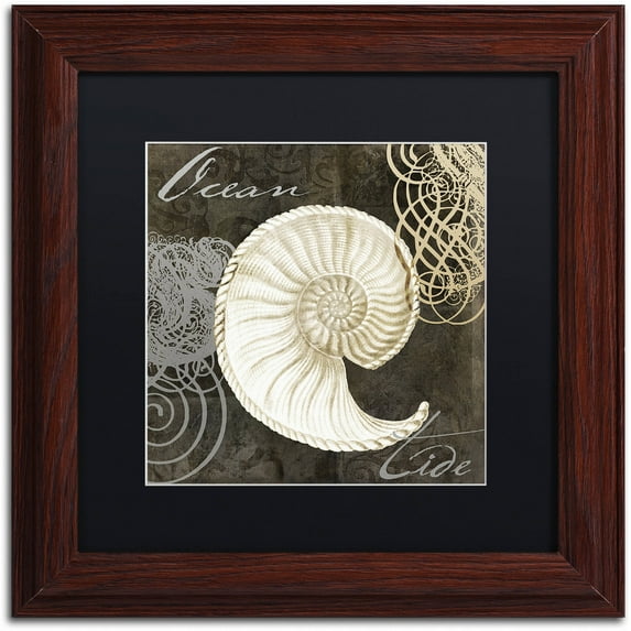 Trademark Fine Art "Cocoa Beach I" Canvas Art by Color Bakery Black Matte, Wood Frame