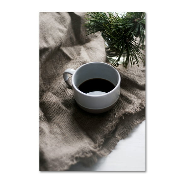 Trademark Fine Art 'Coffee And Pine' Canvas Art by Thomas