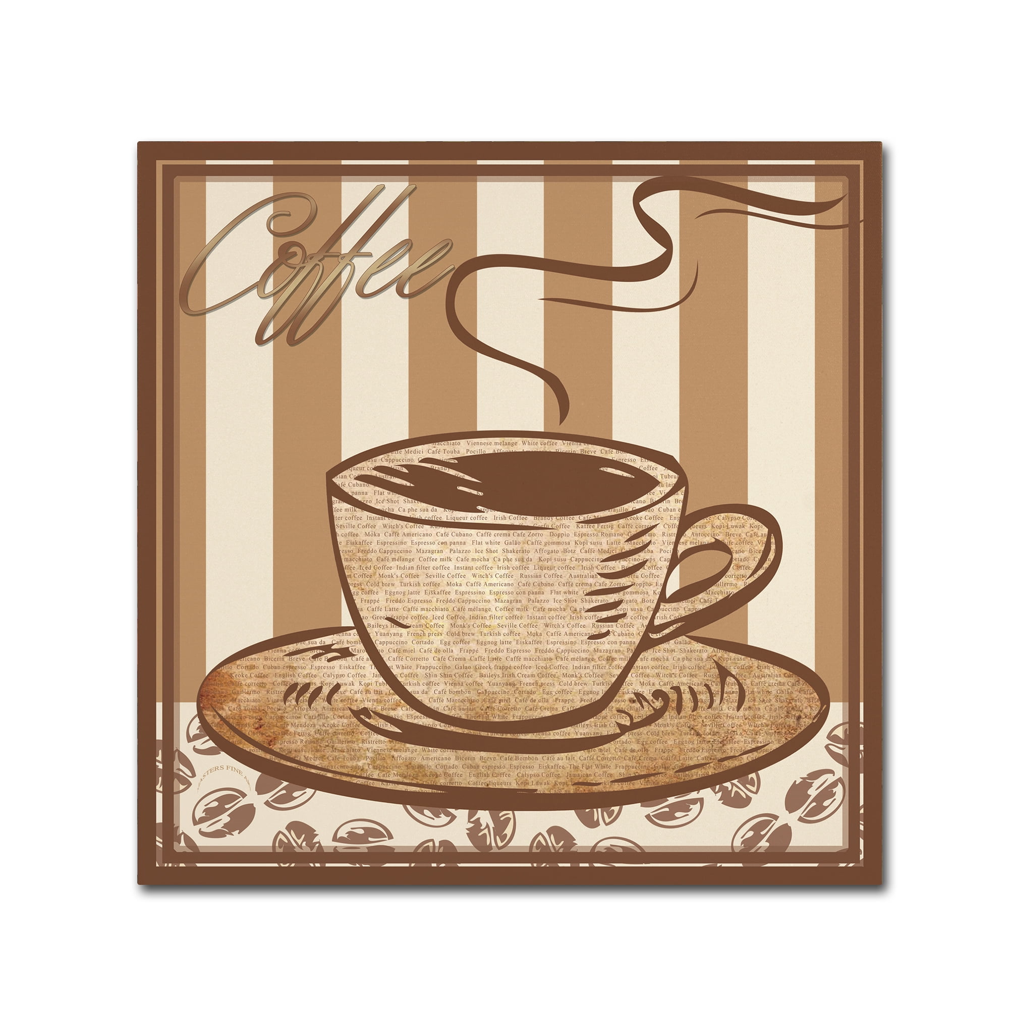 Trademark Fine Art 'Coffee' Canvas Art by Masters Fine Art