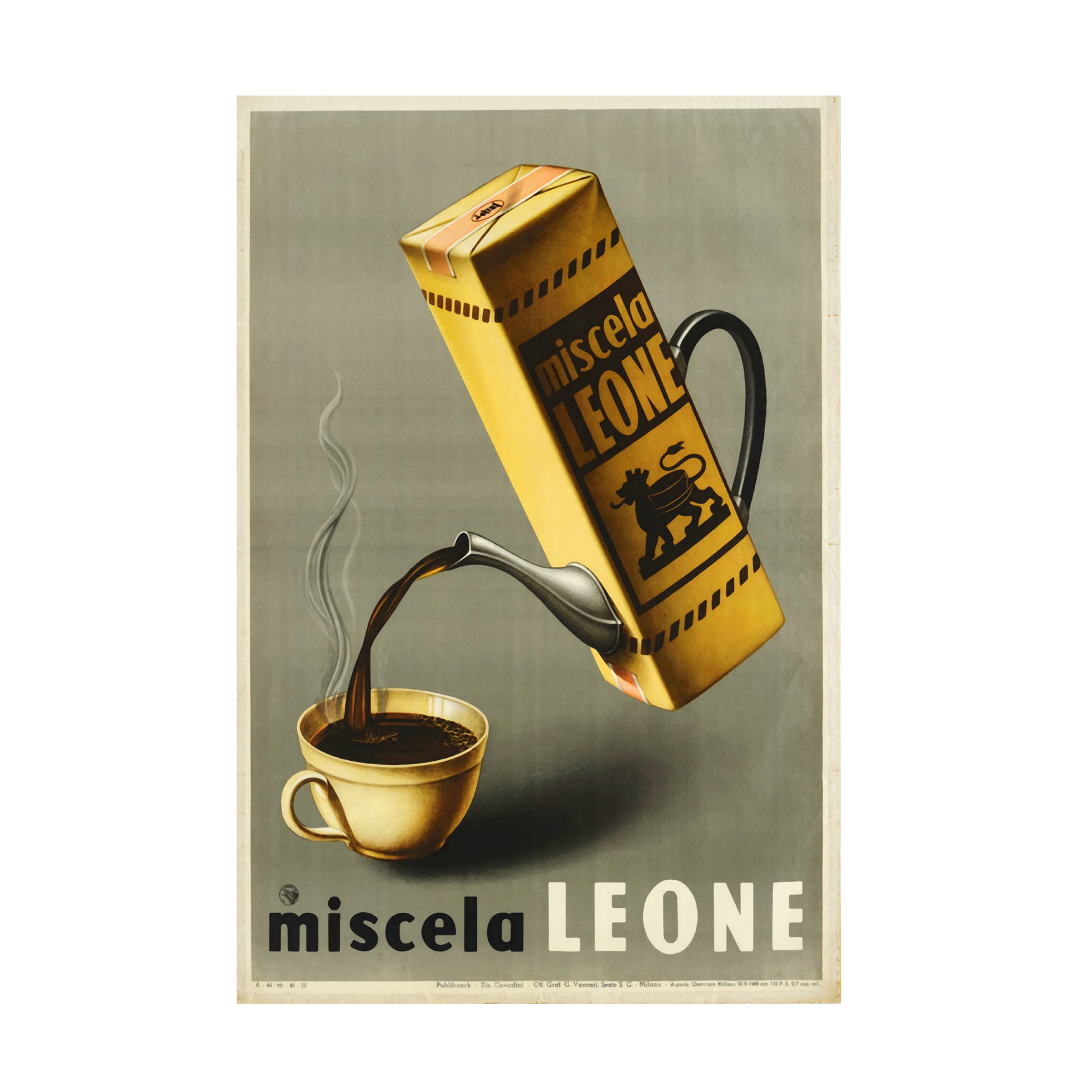 Trademark Fine Art 'Coffee Leone' Canvas Art by Vintage Apple Collection