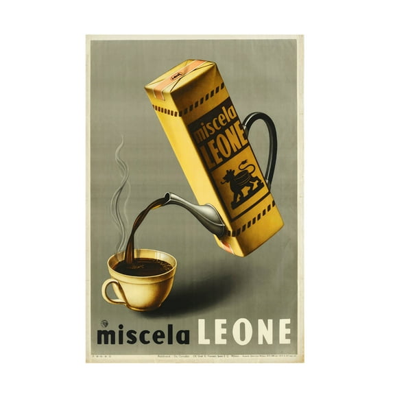 Trademark Fine Art 'Coffee Leone' Canvas Art by Vintage Apple Collection