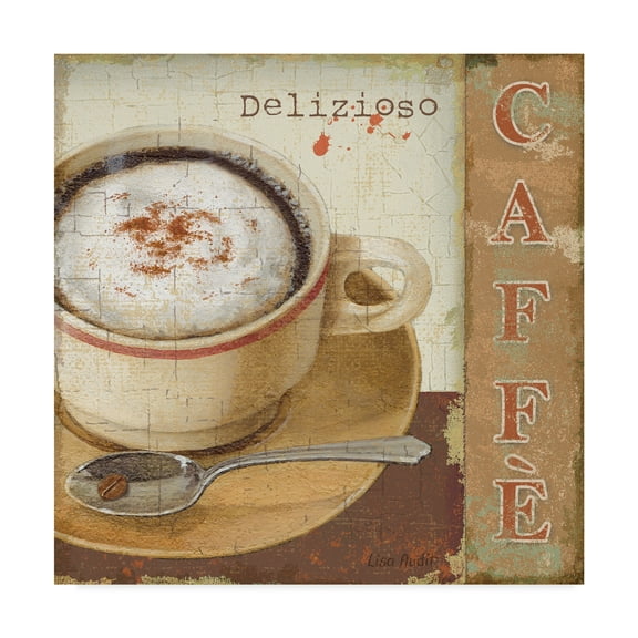 Trademark Fine Art 'Coffee Lovers II' Canvas Art by Lisa Audit