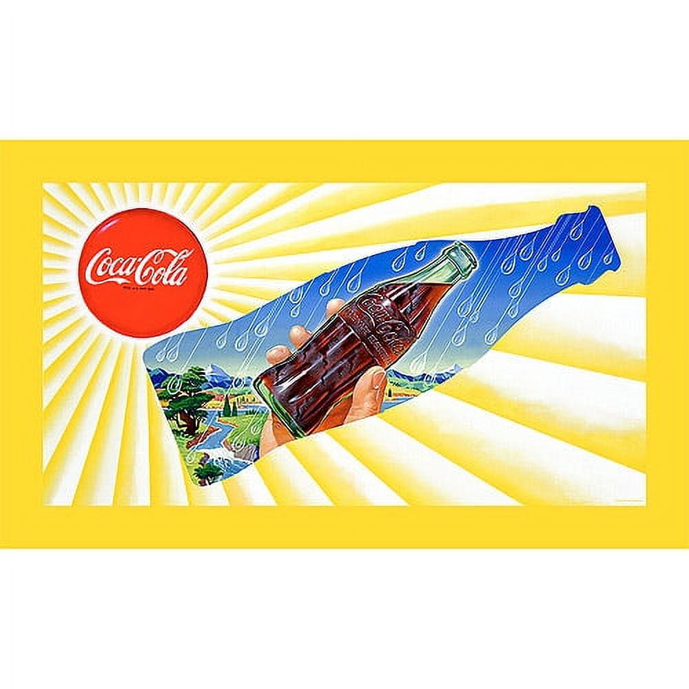 Trademark Fine Art "Coke Sun & Rain Bottle" Canvas Art