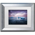 thumbnail image 1 of Trademark Fine Art 'Cold Evening in Iceland' Canvas Art by Philippe Sainte-Laudy, White Matte, Silver Frame, 1 of 1