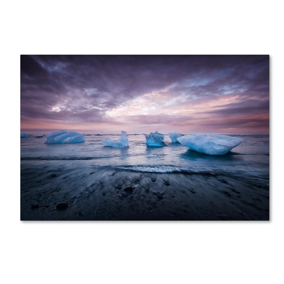 Trademark Fine Art 'Cold Evening in Iceland' Canvas Art by Philippe Sainte-Laudy
