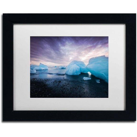 Trademark Fine Art 'Cold Light' Canvas Art by Philippe Sainte-Laudy, White Matte, Black Frame