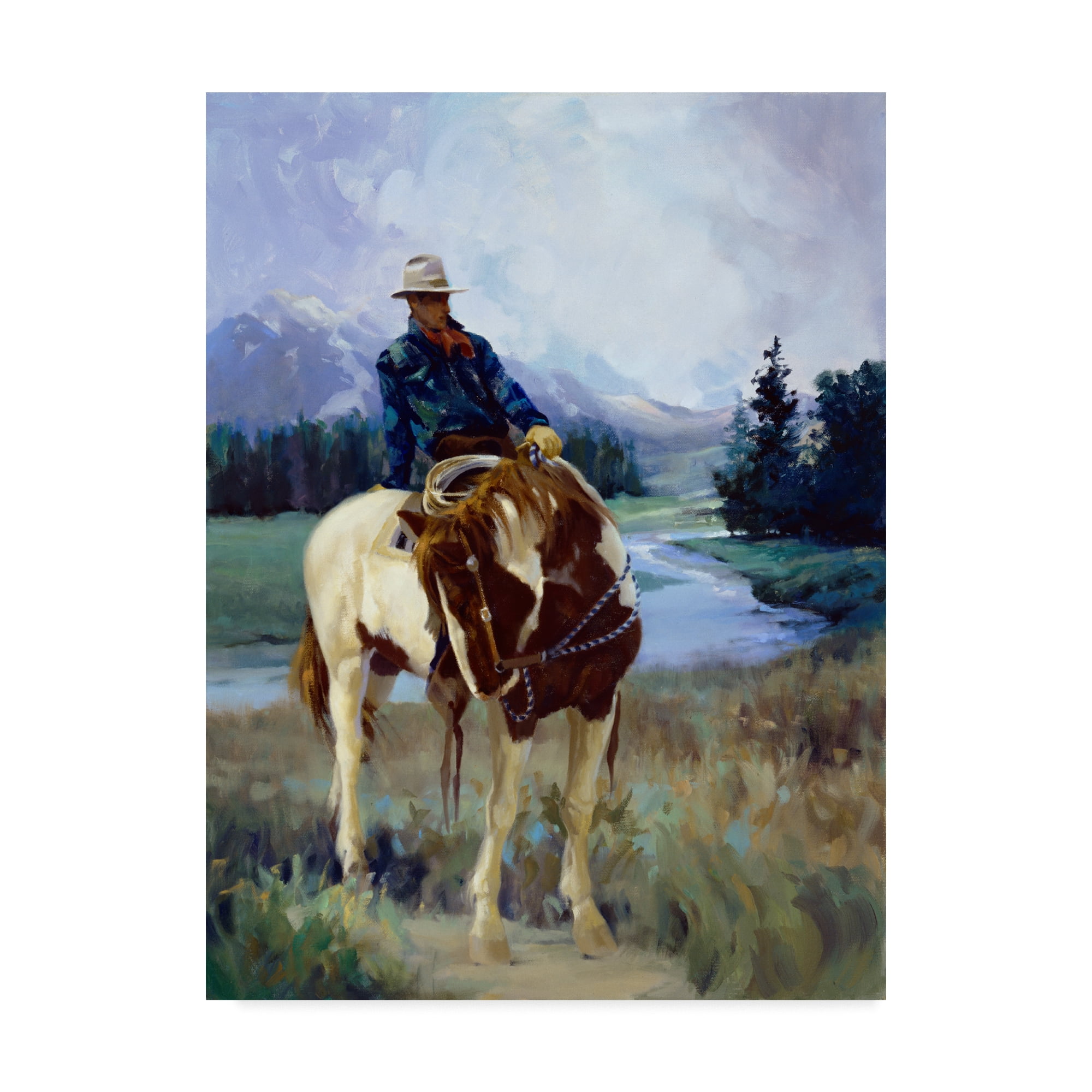 Trademark Fine Art 'Cold Weather Friends' Canvas Art by Carolyne Hawley