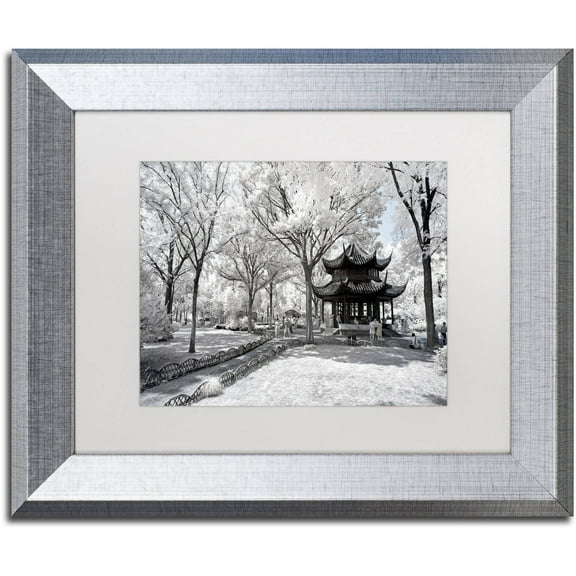 Trademark Fine Art "Coldness" Canvas Art by Philippe Hugonnard, White Matte, Silver Frame