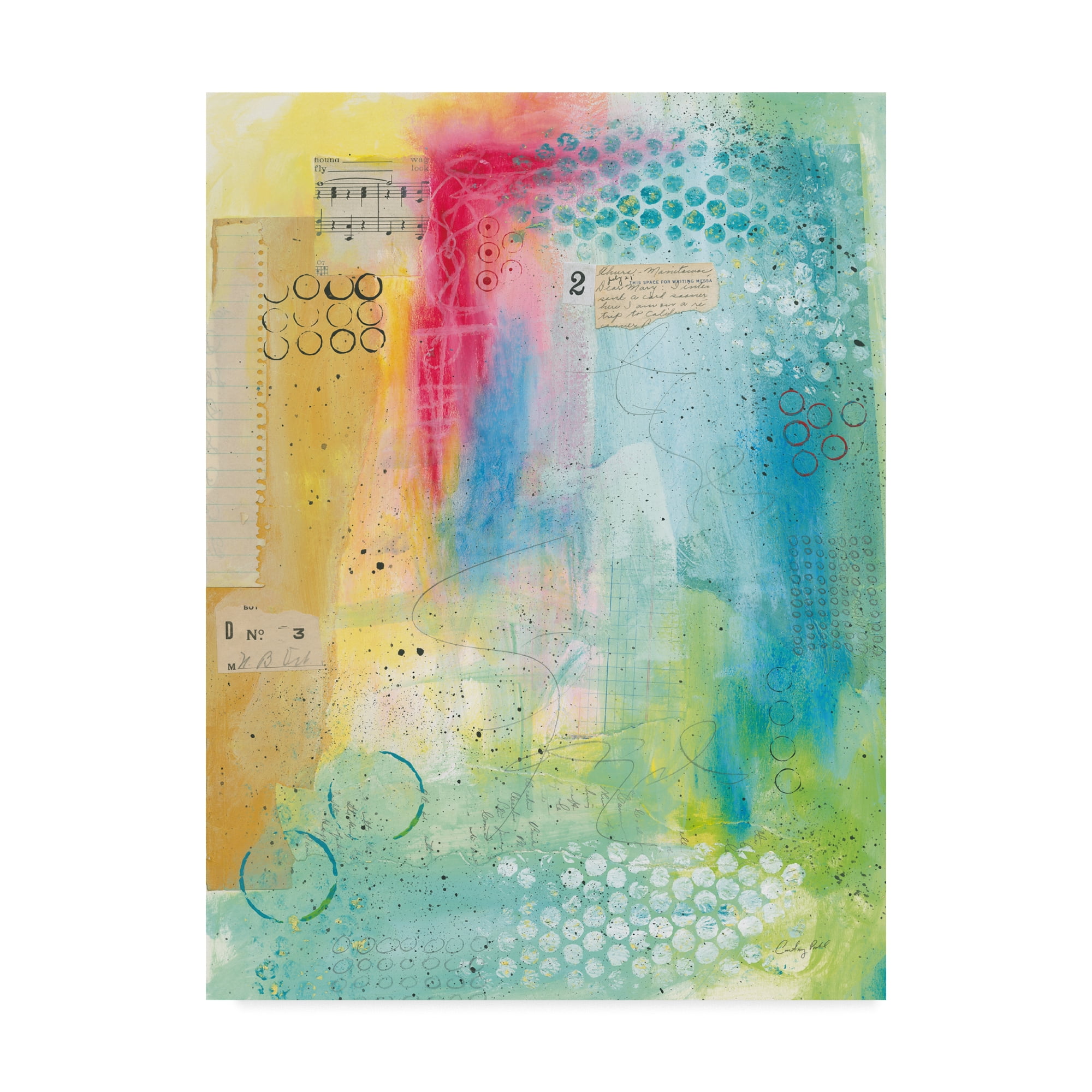 Trademark Fine Art 'Collage Paint' Canvas Art by Courtney Prahl