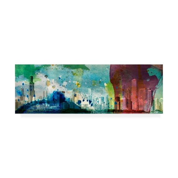 Trademark Fine Art 'Color Chicago Skyline' Canvas Art by Sisa Jasper