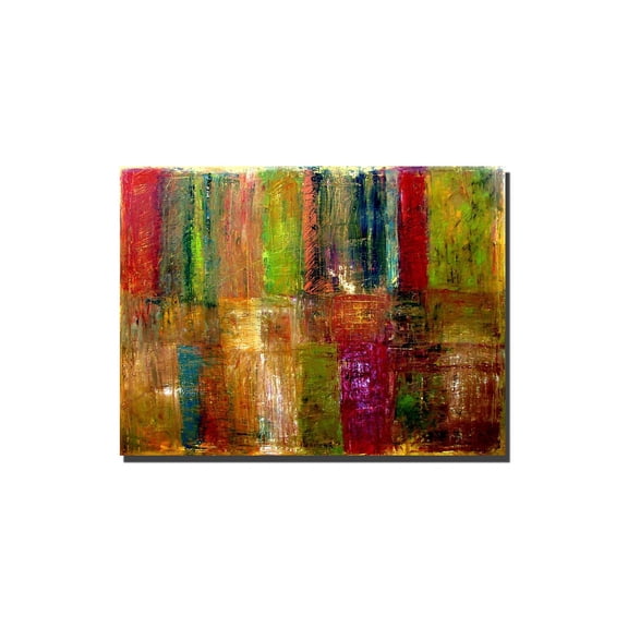 Trademark Fine Art "Color Panel Abstract" Canvas Art by Michelle Calkins