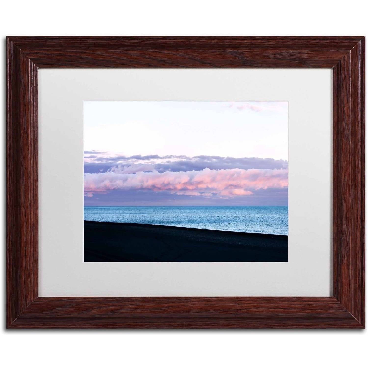 Trademark Fine Art 'Color Stripe' Canvas Art by Philippe Sainte-Laudy, White Matte, Wood Frame