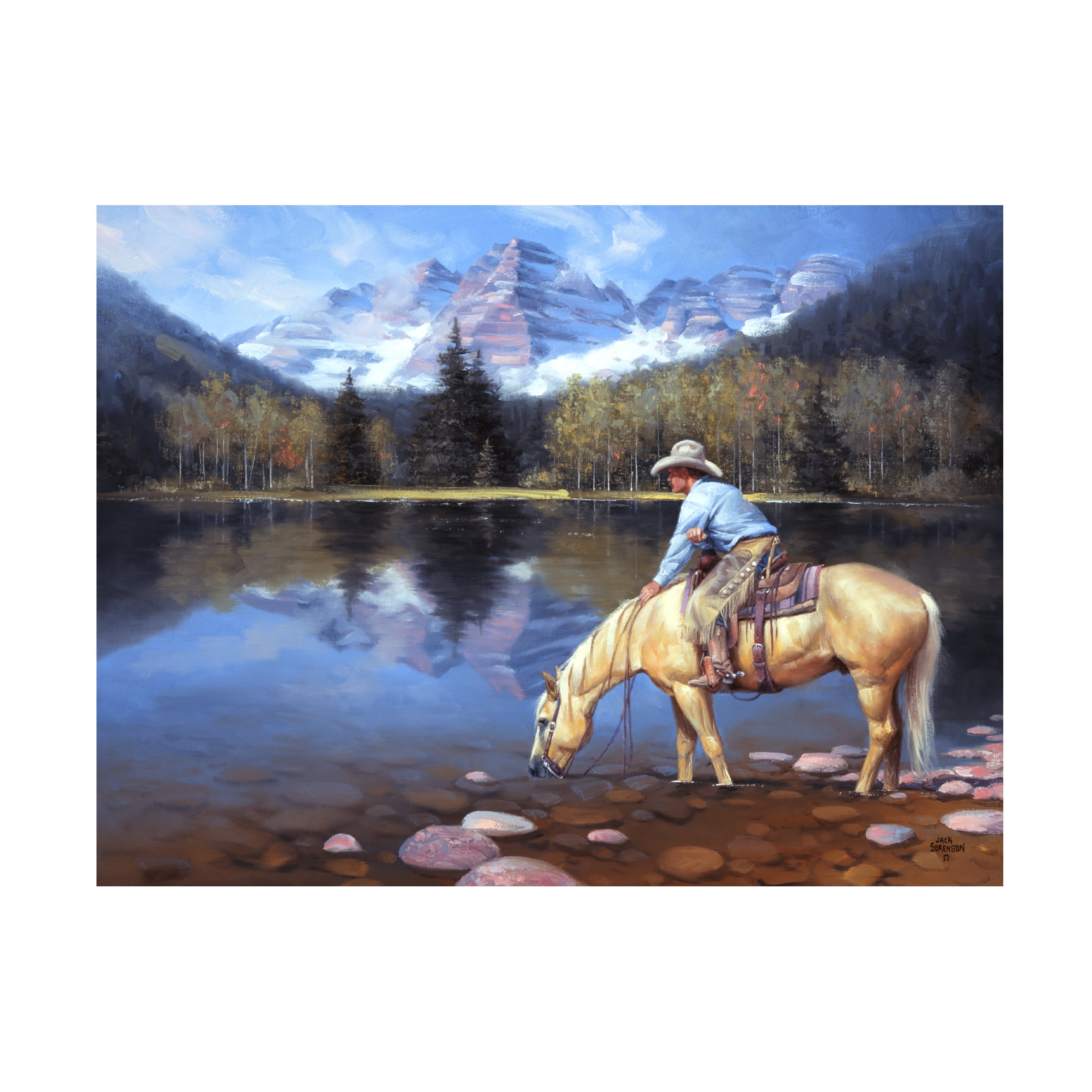 Trademark Fine Art Jack Sorenson Colorado Cowboy Canvas Wall Art - 35x47
