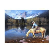 Trademark Fine Art Jack Sorenson Colorado Cowboy Canvas Wall Art - 14x19